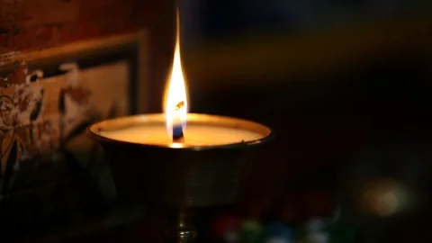 Candle Light Stock Footage 127960780