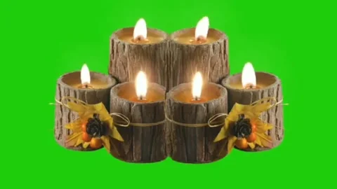 Candle light Green Screen Animation Stock video Vidéo 263862798