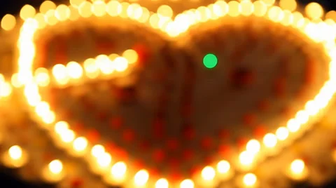 CANDLE LIGHT HEART Stock-Footage 36920183