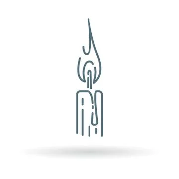 Candle light icon Stock Illustration
