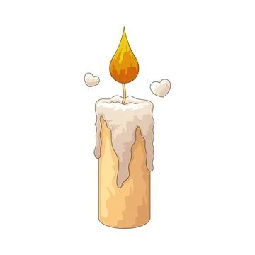 Candle light illustration Stock Illustration