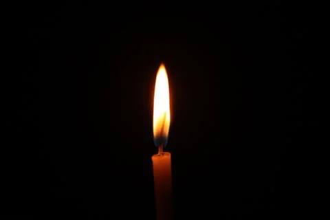 Candle light isolated. Foto stock