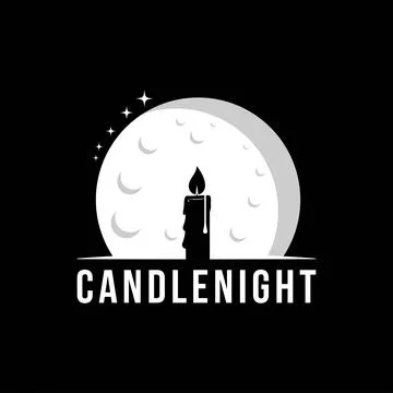 Candle light logo design vector illustration Stock Illustration