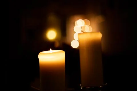 Candle light Foto stock