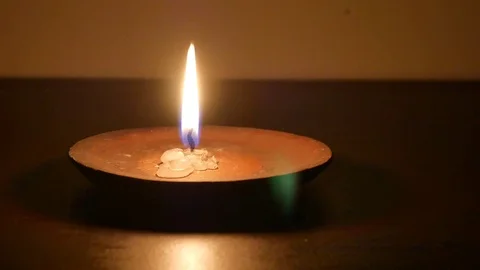 Candle light in romatic feel. Stock Footage 84794872