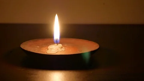 Candle light in romatic feel. Stock Footage 84796109