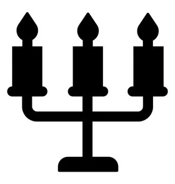 Candle Light Stand Stock-Illustration