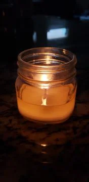 Candle light warmth Foto stock