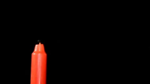 Candle is lighted on black Stock Footage 10594412