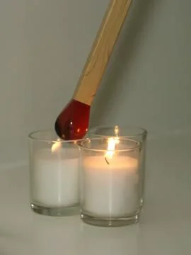 Candle lighting Stock Photos