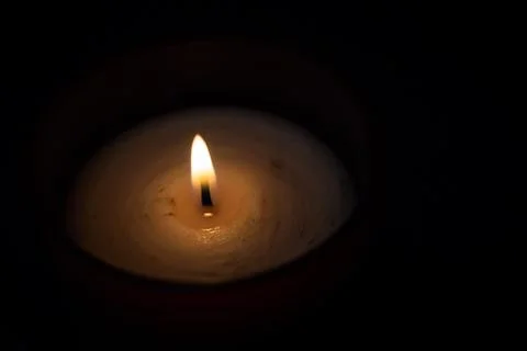 Candle lighting the twilight Stock Photos
