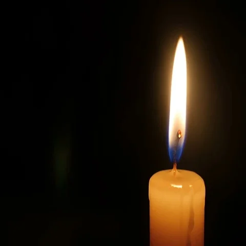 Candle Lights Up and Being Blown out Slowly Stock Footage 69381703