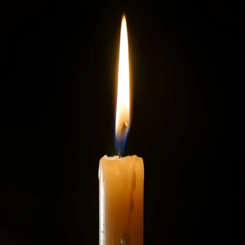 Candle Lights Up and Being Blown out Slowly Stock Footage 69381813