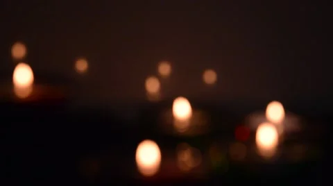 Candle lights, blur Stock Footage 41462174