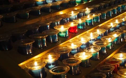 Candle Lights Foto stock