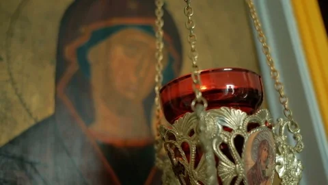 Candle Lights Twinkle Lighting up the Image. Stock-Footage 82747116