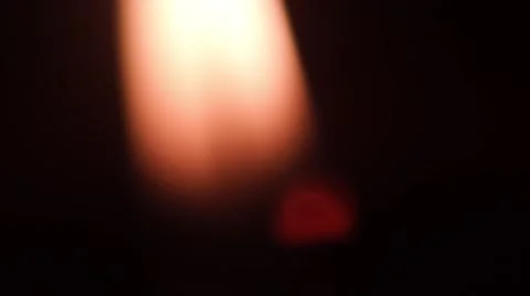 Candle Lit Close-Up. Fire Bokeh. Stock-Footage 65429034