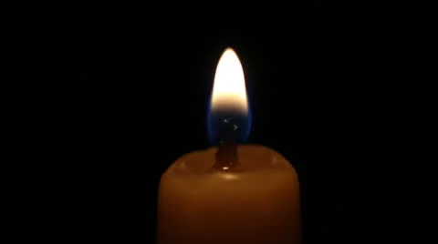 Candle is lit. closeup Stock Footage 10575166