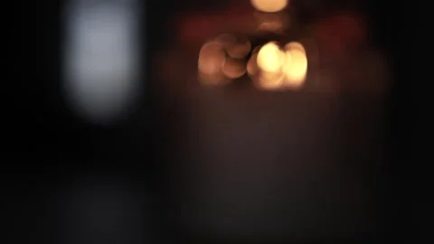 Candle Lit in Darkness with Soft Glow. Stock-Footage 306859016