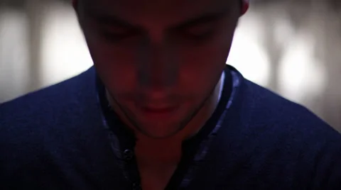 Candle lit face Stock-Footage 33721885