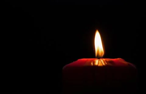 Candle lit. Stock Photos