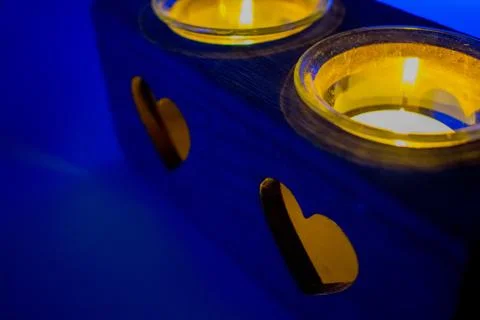 Candle material design Stock Photos