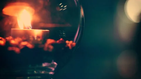 Candle at night Video stock 41302877