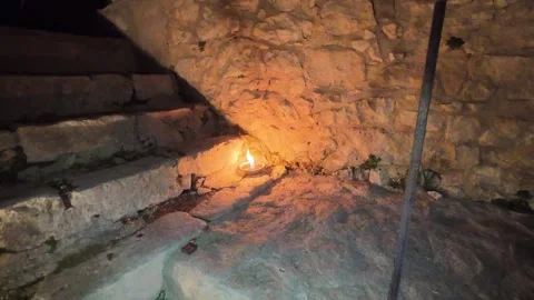 Candle in the night Video stock 297220414