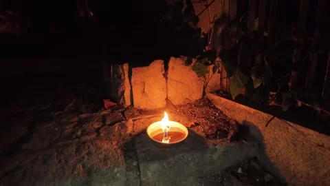 Candle in the night 스톡 동영상 297221234