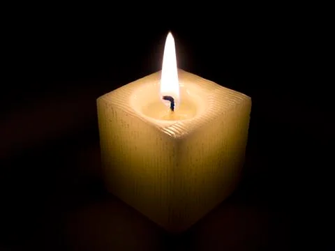 Candle in Night Stock Photos