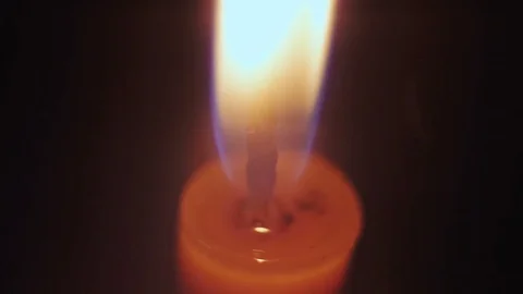 Candle in the Orthodox macro Stock Footage 75957778