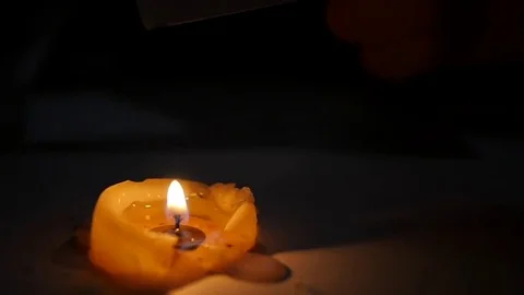 Candle paper flame Stock Footage 69122474