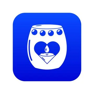 Candle passion icon, simple black style 스톡 일러스트