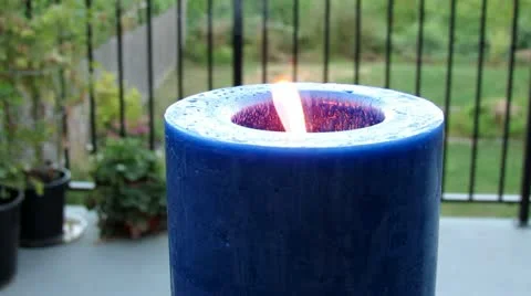 Candle on Patio Видео 11906349