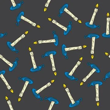 Candle pattern Stock Illustration