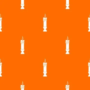 Candle pattern seamless イラスト素材