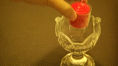 Candle for praying Stock Footage 36859843