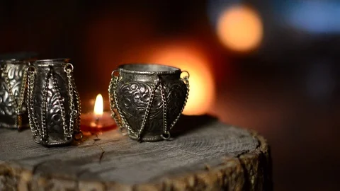 Candle relaxing Video stock 129805036