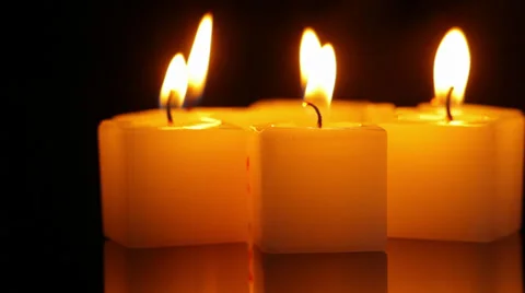 Candle revolve symbolic in the dark Stock Footage 39720754