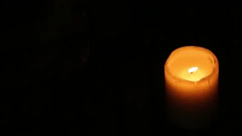 Candle shift focus Stock Footage 147904707