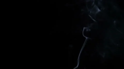 Candle smoke on black background 스톡 동영상 133872572