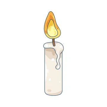 Candle smoke Stock Illustration