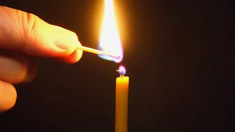 Candle of sorrow Stock Footage 106627609