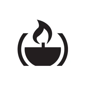 Candle spa icon Stock Illustration