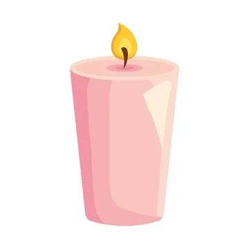 Candle spa isolated Stock-Illustration
