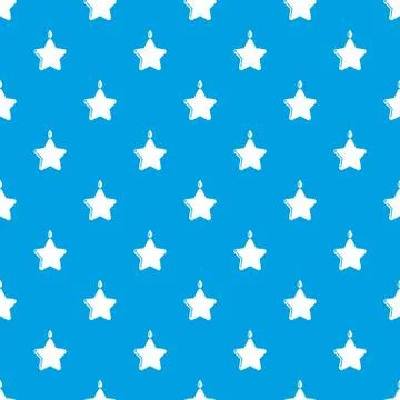 Candle star pattern vector seamless blue 스톡 일러스트