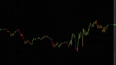 Candle stick graph chart of stock market investment trading business concept. Stock Footage 83649622