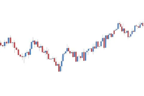 Candle stick graph chart of stock market Stock Illustration