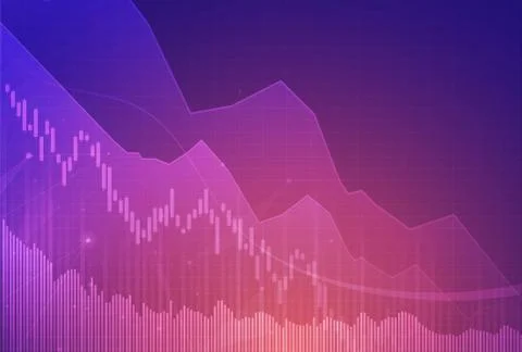 Candle stick graph chart of stock market investment trading, Bullish point. Stock-Illustration