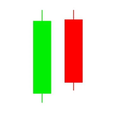 Candle stick graph trading chart to analyze the trade in the foreign exchange Stock Illustration